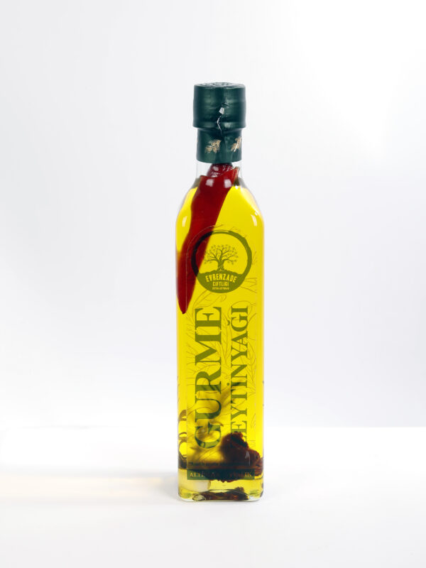 Çeşnili Zeytinyağı Cam Şişe Ambalaj 500 ml